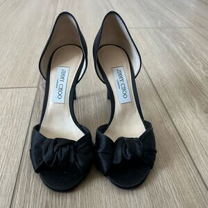 Jimmy Choo Black Heels with Elegant Design